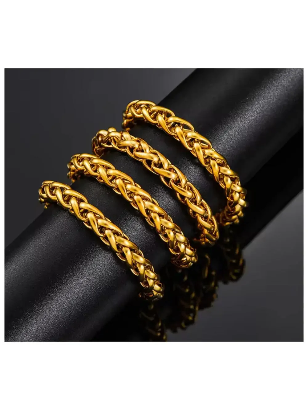 Spiga / Wheat chain - Necklace - 18K gold plated - 6mm / 24
